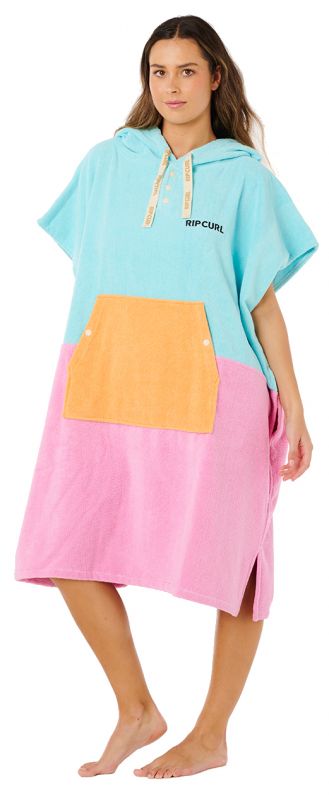 RIP CURL Premium Surf Hooded Towel - Light Sea Blue