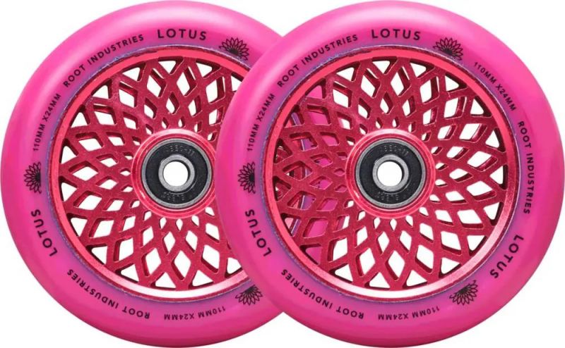 ROOT INDUSTRIES Lotus 110mm Radiant Pink - 2 Pack Stunt Scooter Rollen
