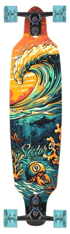 SECTOR 9 Flipside Fractal 36" - Longboard Komplett