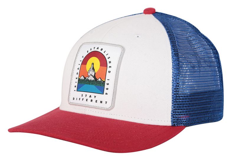 IRIEDAILY Stonefinger Meshcap Navy/Red - Snapback