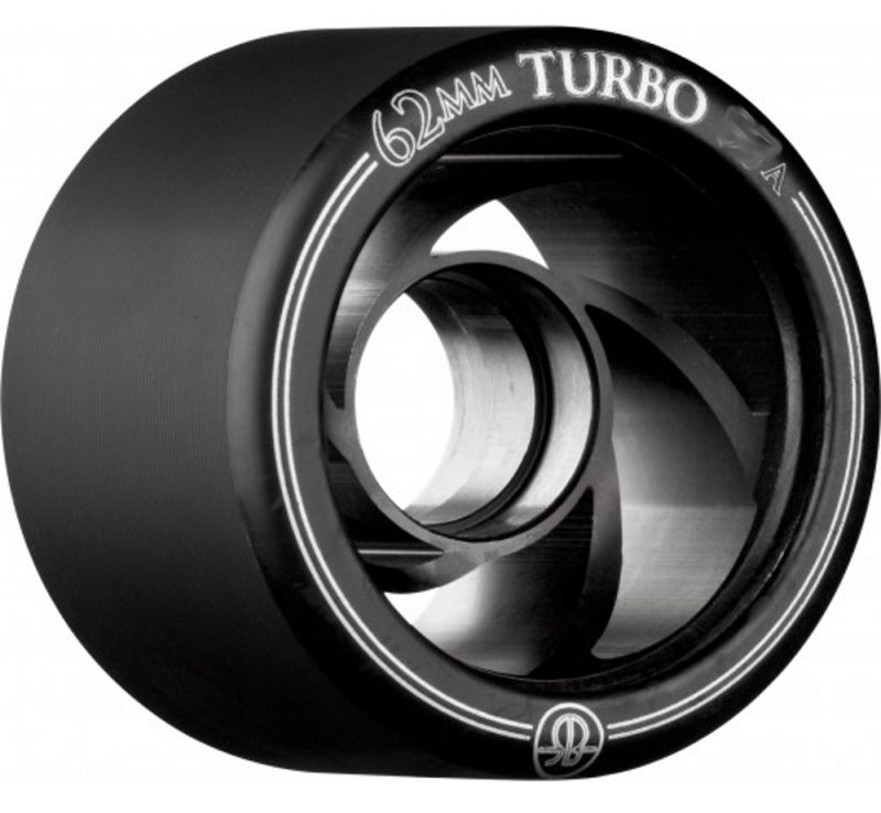 ROLLERBONES Turbo Wheel Aluminium Hub 62mm 101a - Black 4er-Set