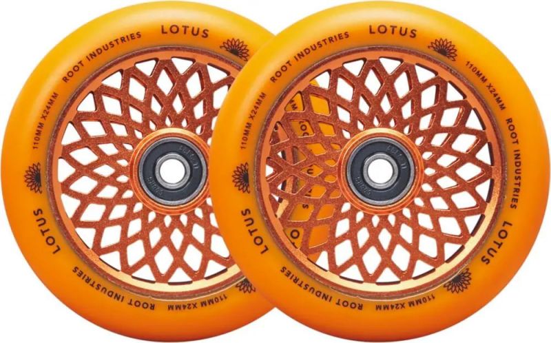 ROOT INDUSTRIES Lotus 110mm Radiant Orange - 2 Pack Stunt Scooter Rollen