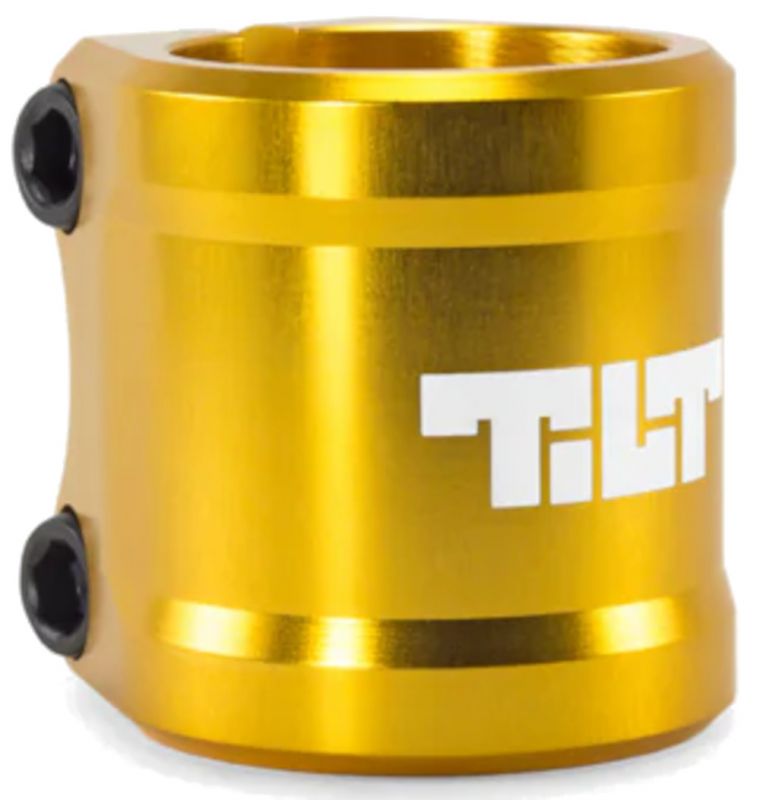 TILT Arc Double Clamp Gold - Stunt Scooter Clamp