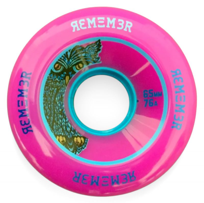 REMEMBER Lil' Hoot 76a 65mm Pink - Longboard Rollen