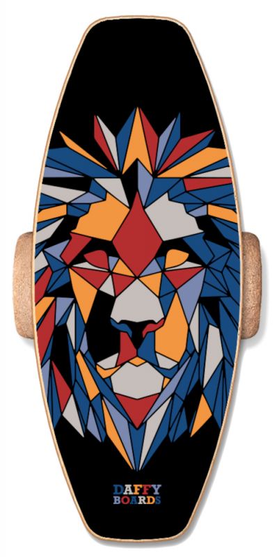 DAFFY BOARDS - Wake - Fractal Lion - Balance Board