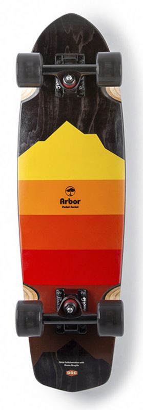ARBOR Pocket Rocket Artist Series Draplin II 27" - Minicruiser Komplett