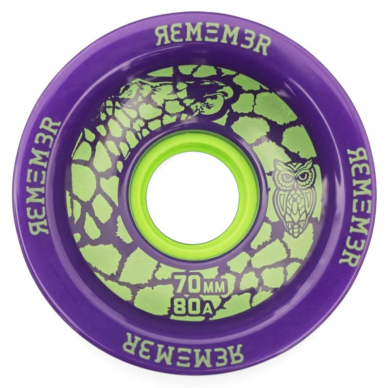 REMEMBER Savannah Slamma 70mm 80a Purple - Longboard Rollen