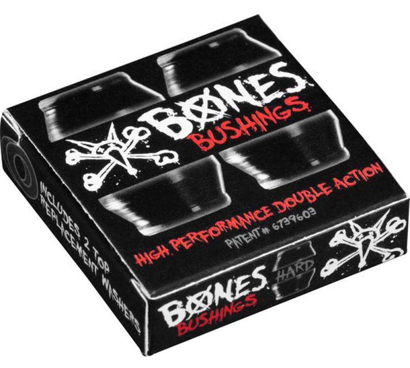 BONES Hardcore Bushings - 96a Hard Black inkl. Top Washer