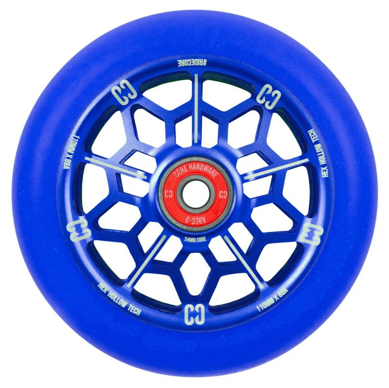 CORE Hex Hollow 110mm - Navy - Stuntscooter Rolle
