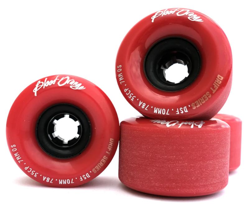 BLOOD ORANGE Drift 70mm 78a Oxblood - Longboard Rollen