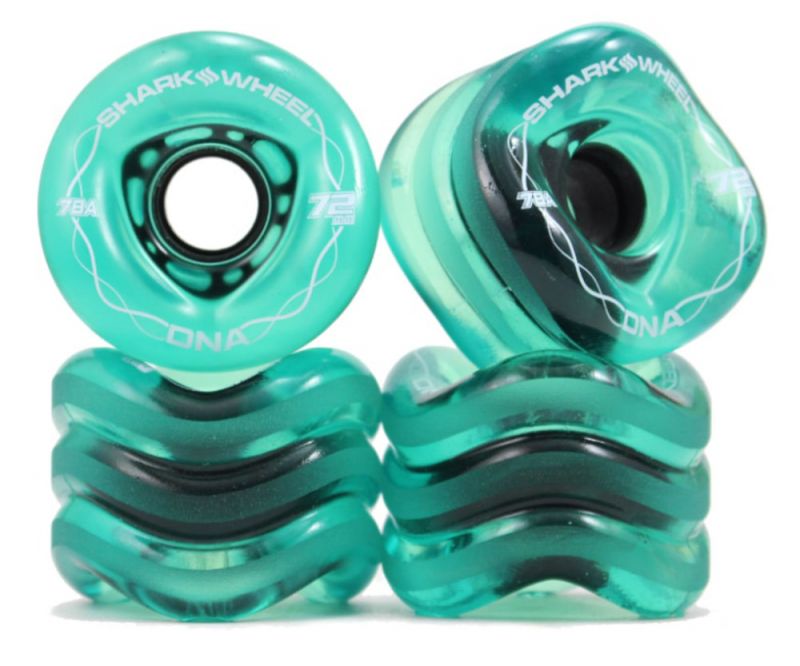 SHARK WHEELS DNA 72mm 78a - Transparent Emerald
